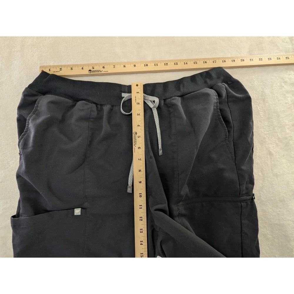 Fabletics High Rise On Call Scrub Jogger Womens XXL 1X Black Medical Healthcare